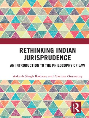 cover image of Rethinking Indian Jurisprudence
